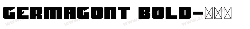 Germagont Bold字体转换